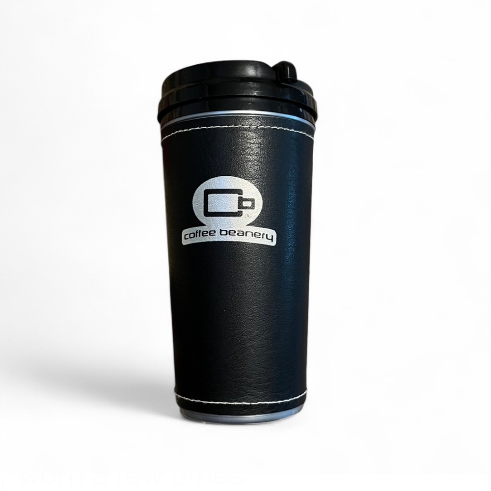 New Insulated Traveling Coffee Mug Coffee Beanery With Sleeve & Slider Top KT329